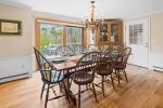 Beautiful dining room table that seats eight 